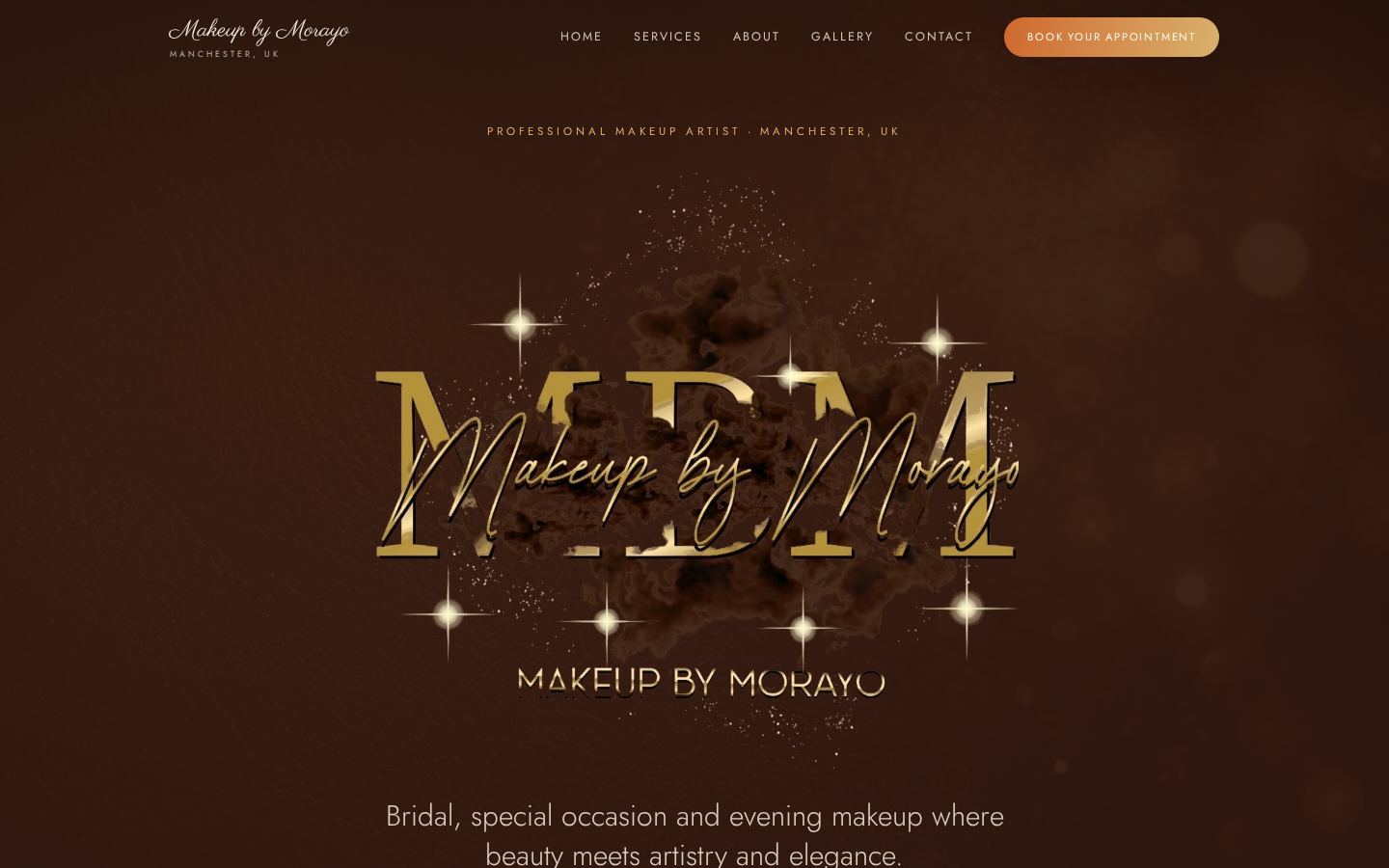 Makeup By Morayo website